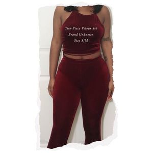 ✨ GONE ✨ Two-Piece Velour Set